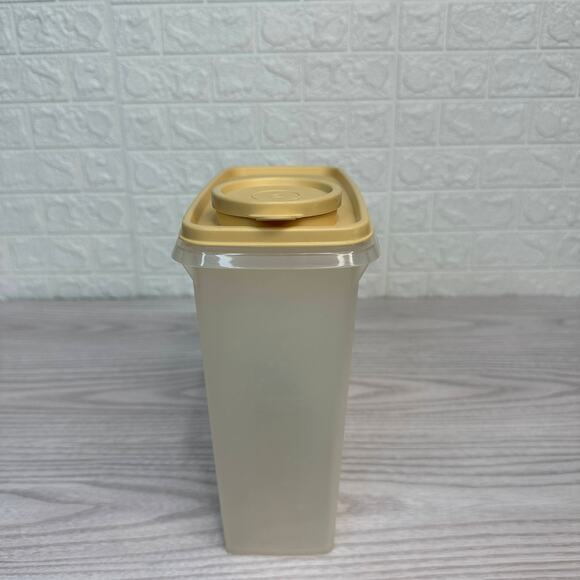 Vtg Tupperware Store N Pour Cereal Keeper Flip Top Medium 469-A w/ Lid 471-10 - Picture 4 of 9